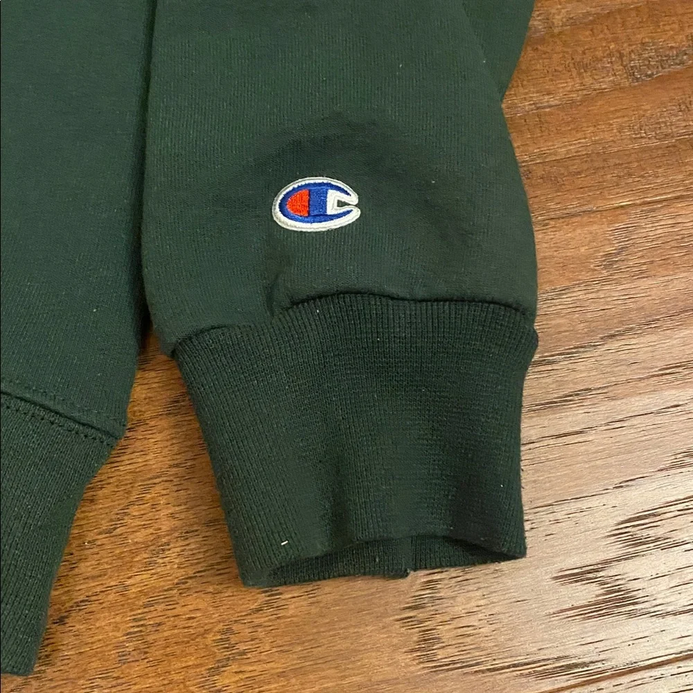 VGUC Champion Dark Green Graphic Sweatshirt Size Small - Picture 4 of 5